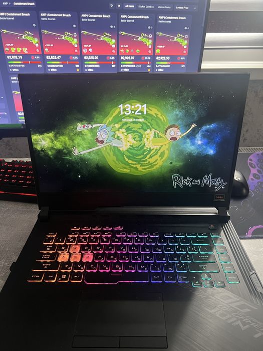 Ноутбук 15.6" 144Hz Asus ROG STRIX i7 10750H/16Gb/512/RTX 2070 GDDR6