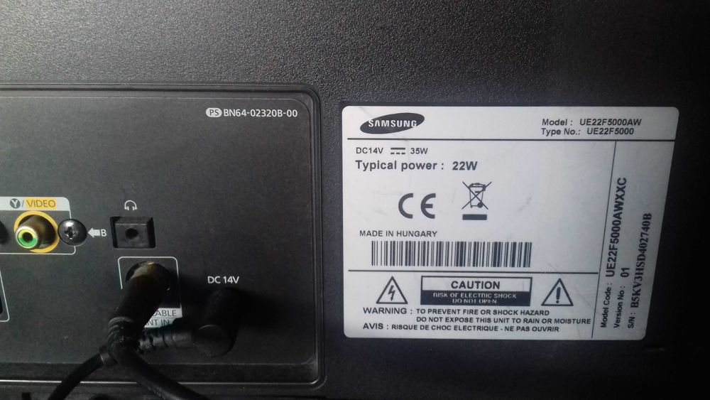 tv sansung 22 polegadas a funcionar