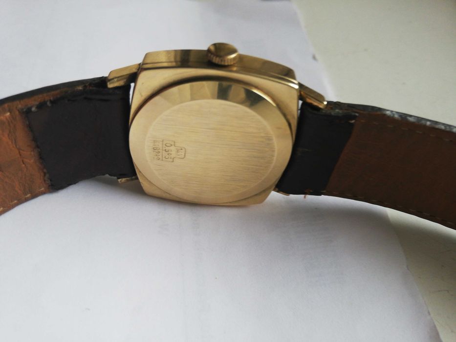 Amara złoty 14 K zegarek męski Automatic