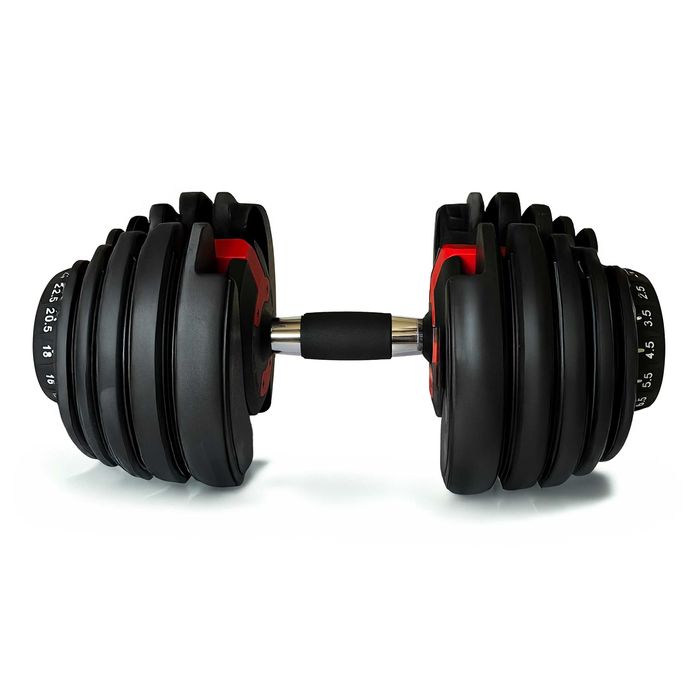 Regulowany hantel 2w1 PREMIUM 2,5-24 kg magnetyczna HANTLA ŻELIWNA