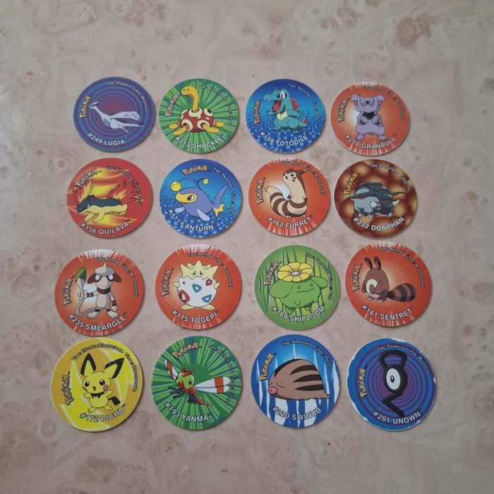 Tazos Pokémon originais Matutano