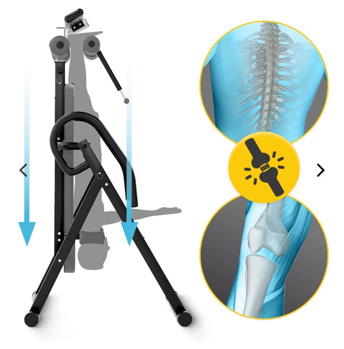 Ławka grawitacyjna inwersyjna szara