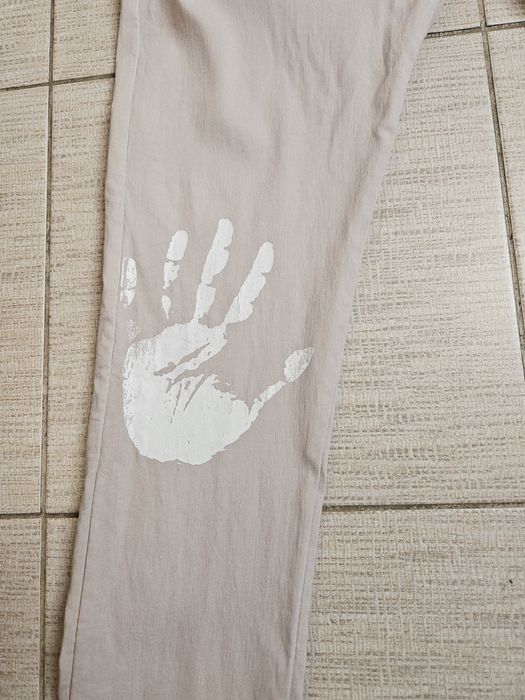 jasne spodnie rurki Made in Italy 38/M