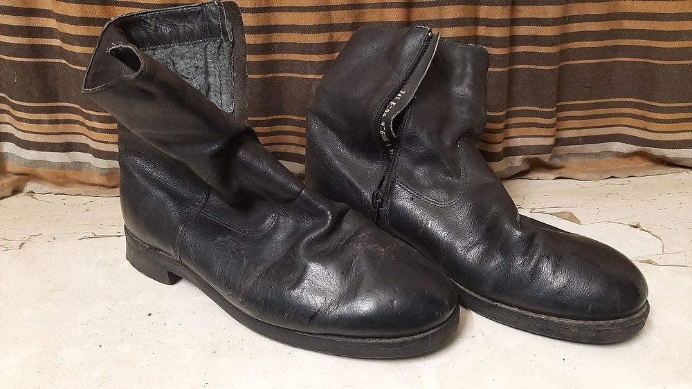 Сапоги кож. на меху р41 и 40р.