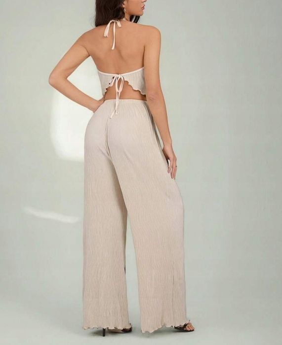 Komplet L top spodnie szerokie