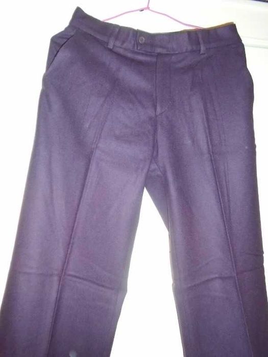 Calças inverno lilás escuro, estilo retro
