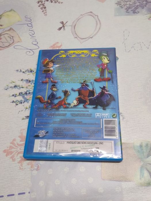 DVD do filme "Pinóquio, uma nova aventura"