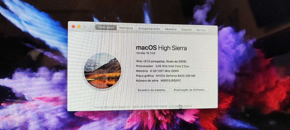 IMAC 21,5 8GB 120GB SSD, magic KB
