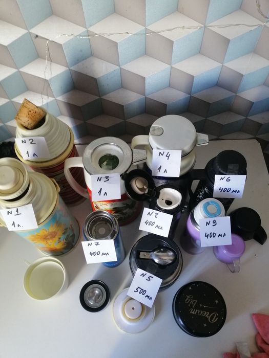 Термос в ассортименте. 1 литр, 500 мл, 400 мл