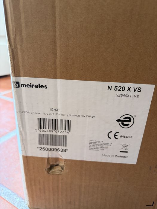 Fogão Meireles N 520 X BP (Inox) – NOVO EM CAIXA ORIGINAL + GARANTIA