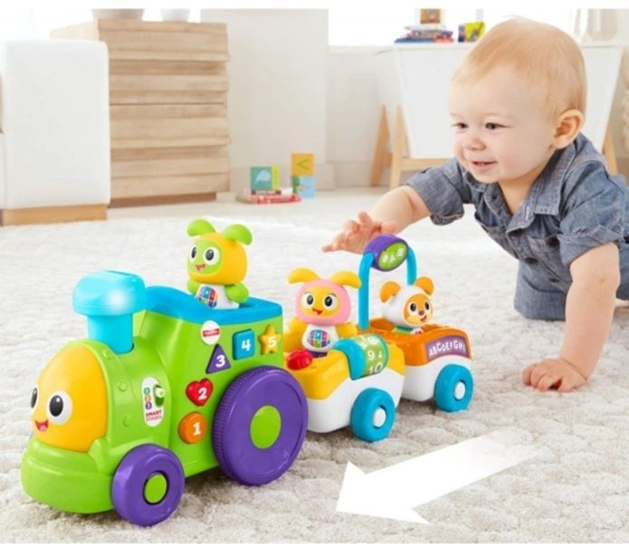 Интерактивный поезд "Бибо и его друзья", бренд Fisher price