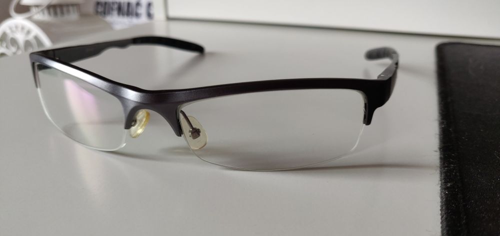 Męskie okulary zerówki z antyrefleksem
