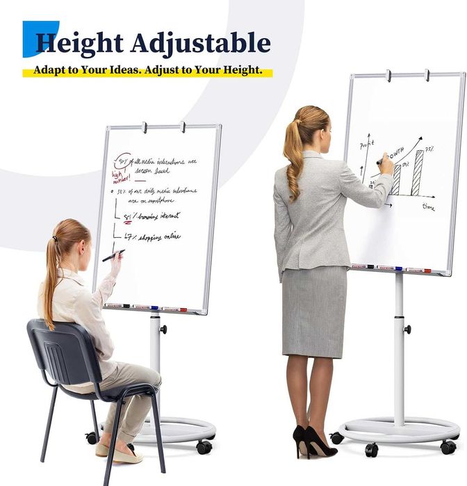 mobilny składany flipchart 60x90 na kółkach