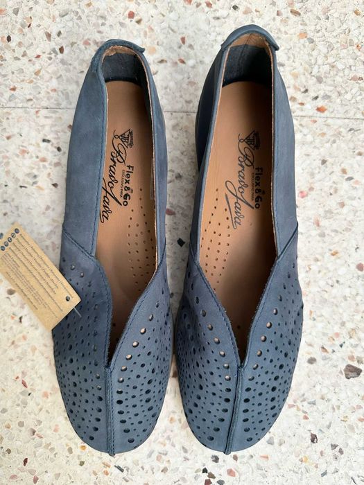 Sapatos azuis - Marca “Flex&Go” - Tamanho 39 - Novas!