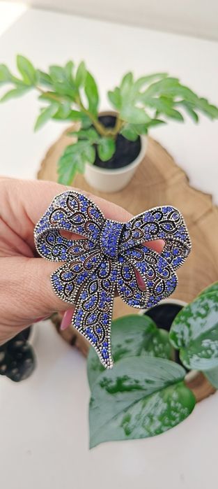 Nowa bardzo duża broszka elegancka kokarda plus gratis