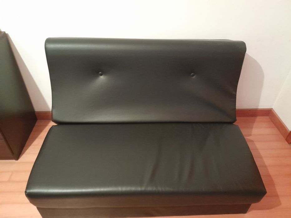 Sofa cambalhota cor preta