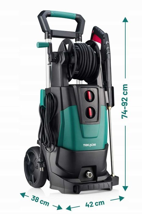 Мийка високого тиску Tokachi 350бар 3200W Насос ЛАТУНЬ. Безщітковий двигун. Мойка высокого давления