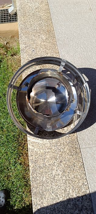 Chapéu inox com aba  180 mm  usado 3 vezes