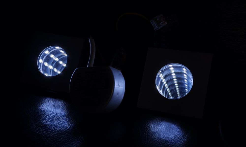 Halogen, lampka, oprawka LED super efekt głębi