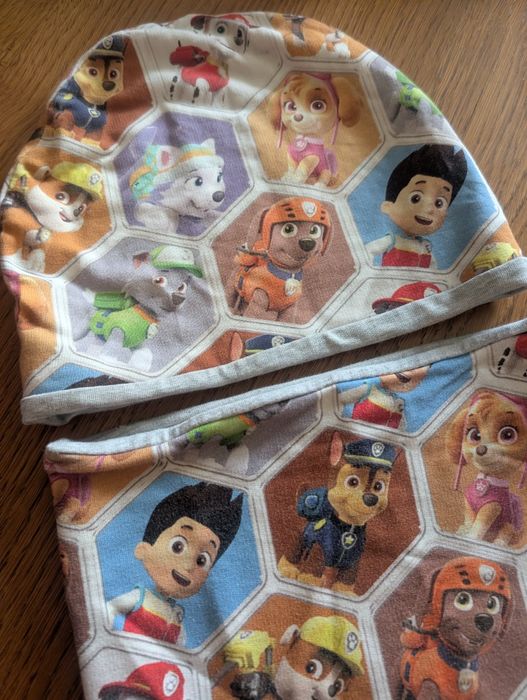 Jesienny komplet czapka komin handmade Psi Patrol Paw Patrol 3-4 latek