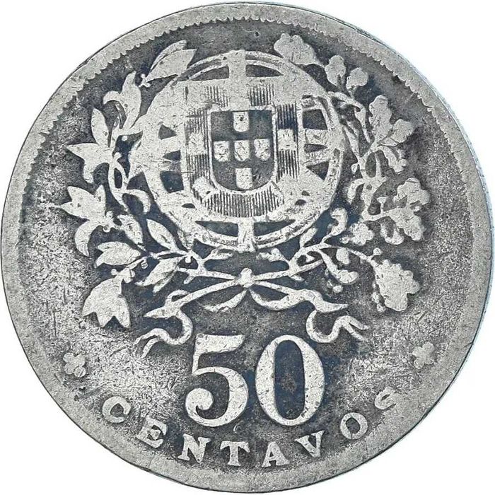 Moeda de  Portugal, 50 Centavos,1929