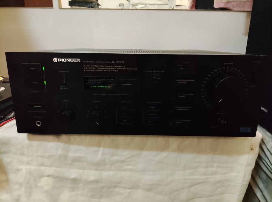 Топовый усилитель Pioneer A-77X из Германии (Двойное моно, 3 трансформатора)