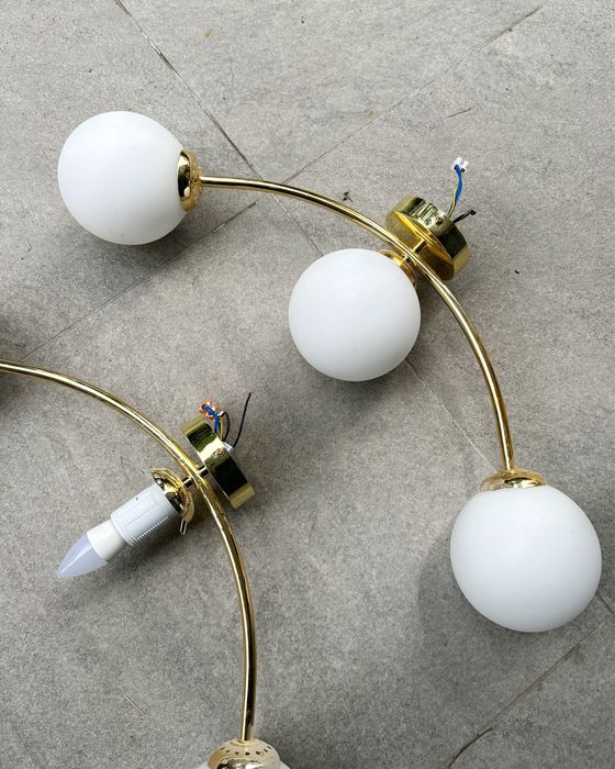 2 lampy zlote kule glimex