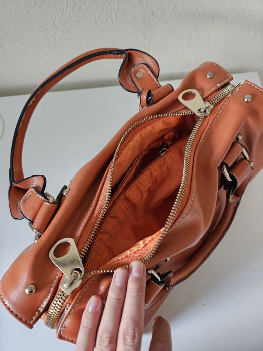 Сумка женская рыжая