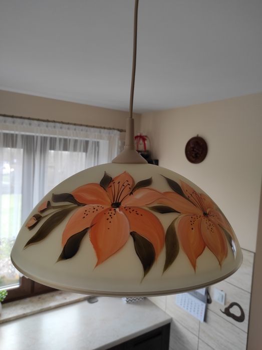 Lampa kuchenna ręcznie malowana