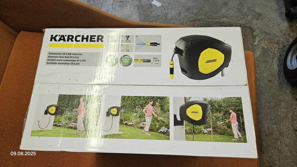 Wąż ogrodowy Karcher 20m 1/2" bęben zwijak do montażu na ścianę