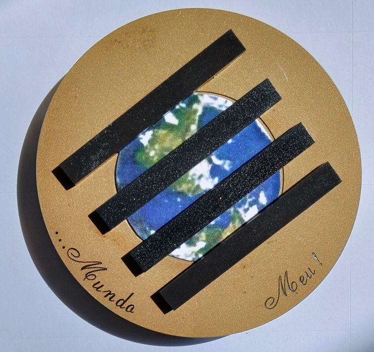 Mundo meu medalha bronze 80mm
