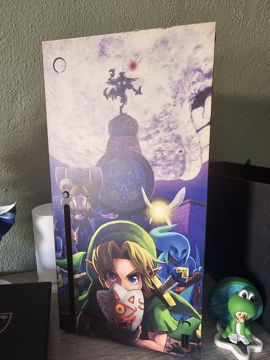 Xbox series X com custom skin de Zelda
