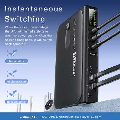АКЦІЯ Docreate DC1036L UPS 36W (ДБЖ/ИБП)