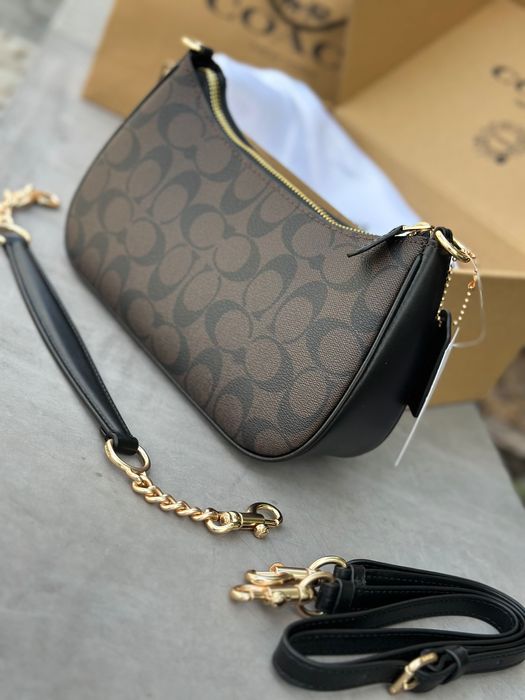 Сумка Coach Teri brown жіноча сумочка коач женская