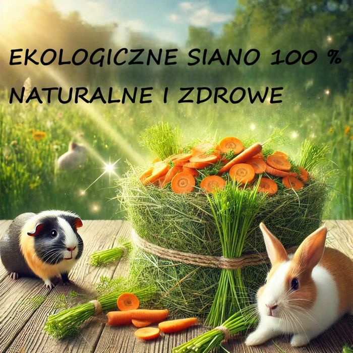 Ekologiczne siano, karma dla gryzoni.
