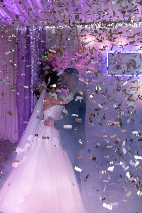 Холодные фонтаны, Конфетти пушка, Тяжёлый дым