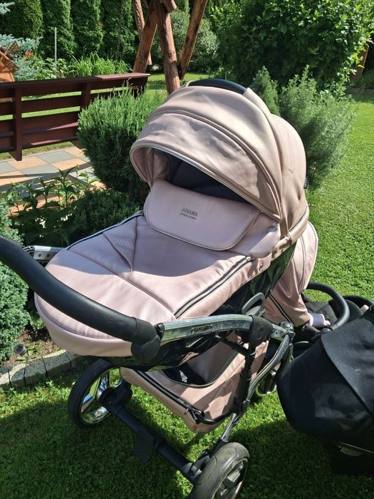 Wózek 3w1 Junama FLUO DIAMOND Jasny róż