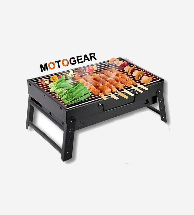 NOWY! Grill węglowy WALIZKA 35x27cm przenośny turystyczny biwak namiot