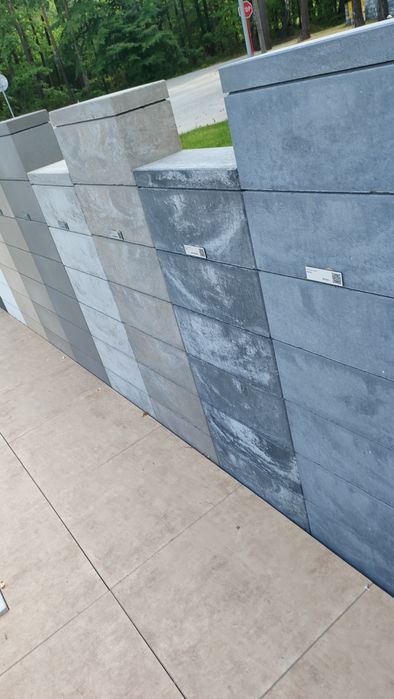 Pustaki ogrodzeniowe gładkie ogrodzenie ogrodzenia bloczki na mur plot