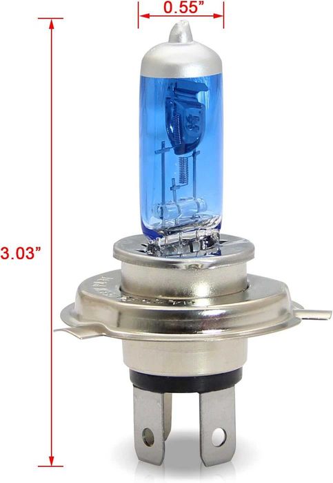 Lâmpadas de halogéneo WinPower 24V H4 P43t Super Brilhante Branco