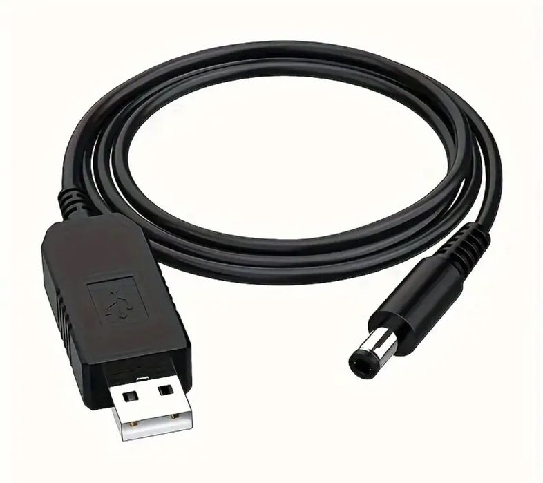Кабель преобразователь напряжения с 5В на 12В 0,5А DC-USB