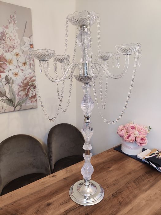 Kandelabry świeczniki świecznik dekoracje ślubne