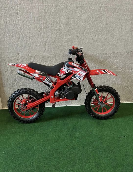 Minimotocross 49cc a gasolina para crianças dos 4 aos 12 anos