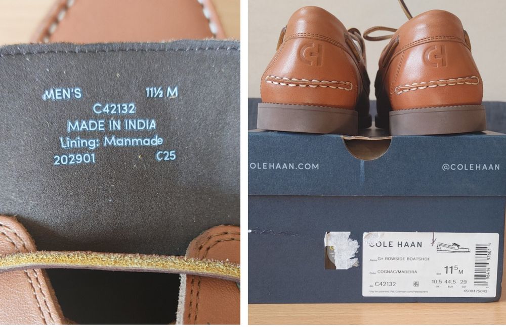 Туфлі топ-сайдер Cole Haan. 45 розмір.