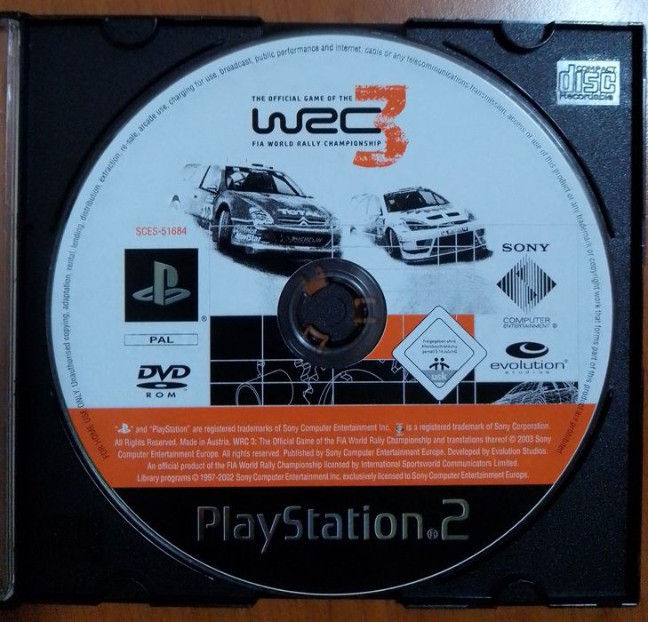 Jogo WRC 3: FIA World Rally Championship, para PlayStation 2 PS2