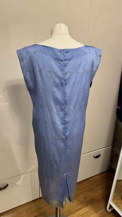 Damska Sukienka z Jedwabiu z Indii szyta na miare roz. L XL 40 42