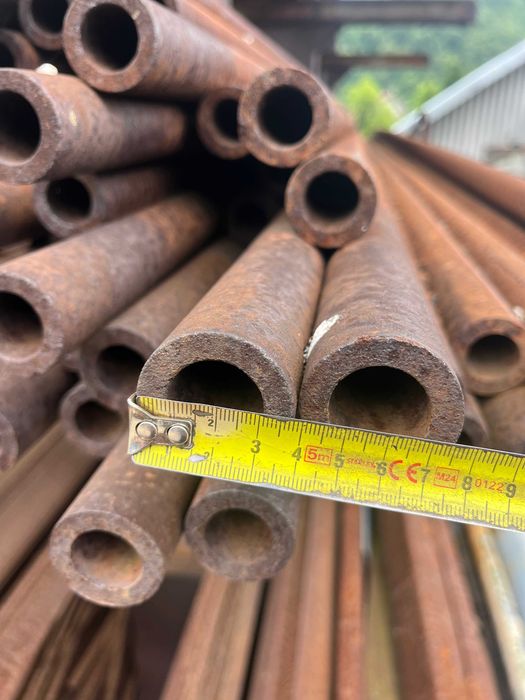 Rura czarna grubościenna tuleja słupek 38x7.5mm