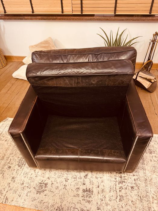 Zestaw ekskuzywnych kanap skórzanych