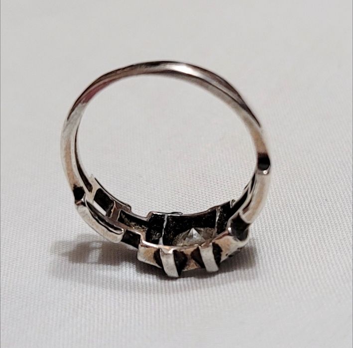 Серебряное кольцо с камнем 925 проба не времён ссср