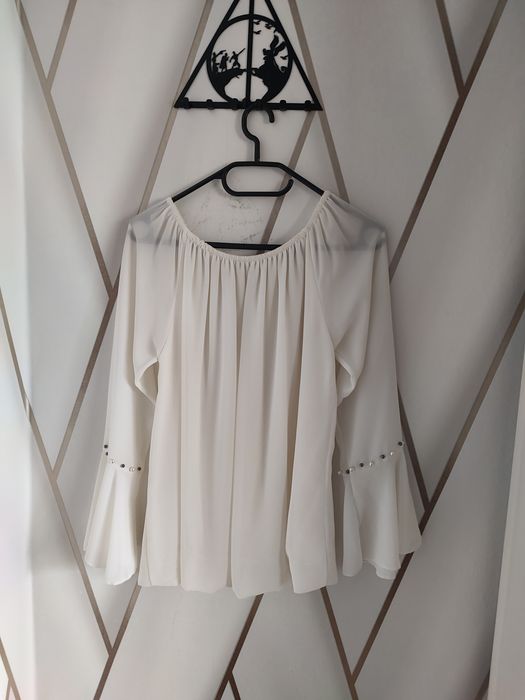 Elegancka biała bluzka rozm L